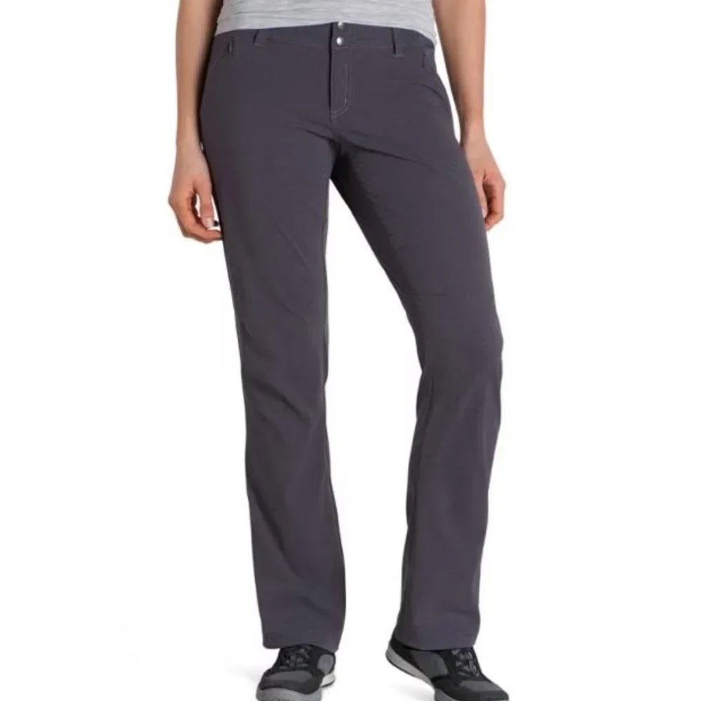 Kuhl Strattus Dark Gray Relaxed Fit Mid Rise Outdoor Athletic Pants